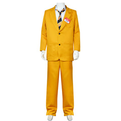 Beetlejuice Season 2 (2024) Shrinker Head Bob Yellow Suit Outfits Cosplay Costume Halloween Carnival Suit