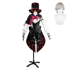 Game Genshin Impact Lyney Outfits Cosplay Costume Halloween Carnival Suit