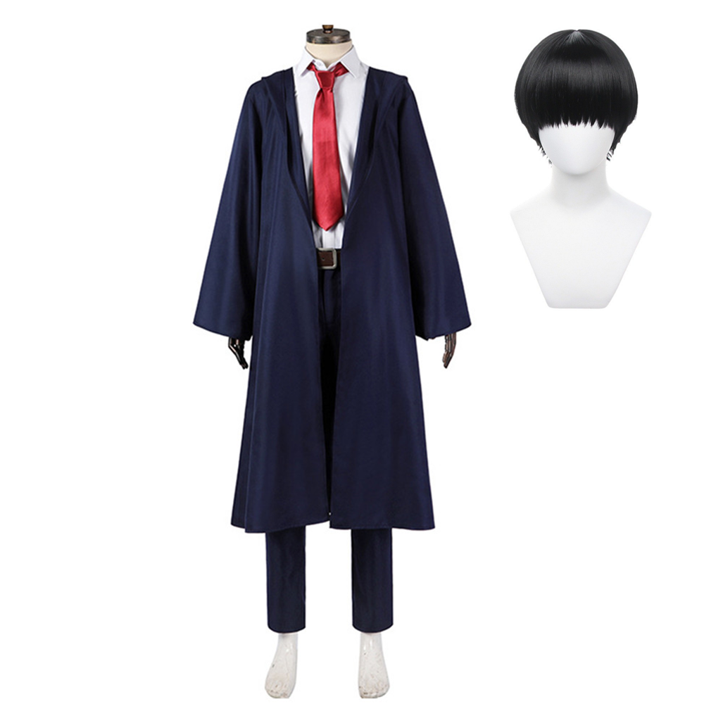 Anime Mashle: Magic And Muscles Season 2 (2024) Burnedead Mash Dark Blue Uniform Set Outfits Cosplay Costume Suit