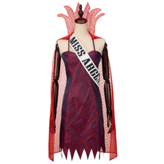 Beetlejuice Season 2 (2024) Miss Argentina Red Dress Outfits Cosplay Costume Halloween Carnival Suit