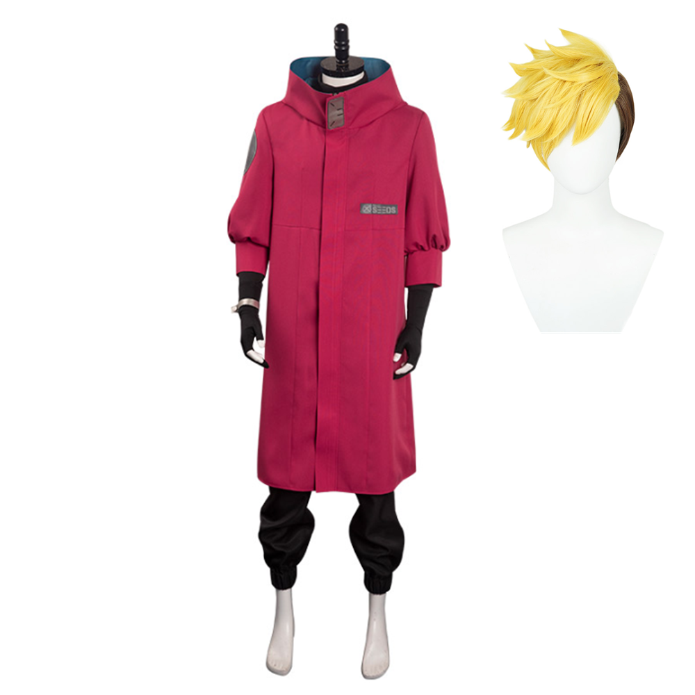 Anime Vash The Stampede Red Set Cosplay Costume Outfits Halloween Carnival Suit