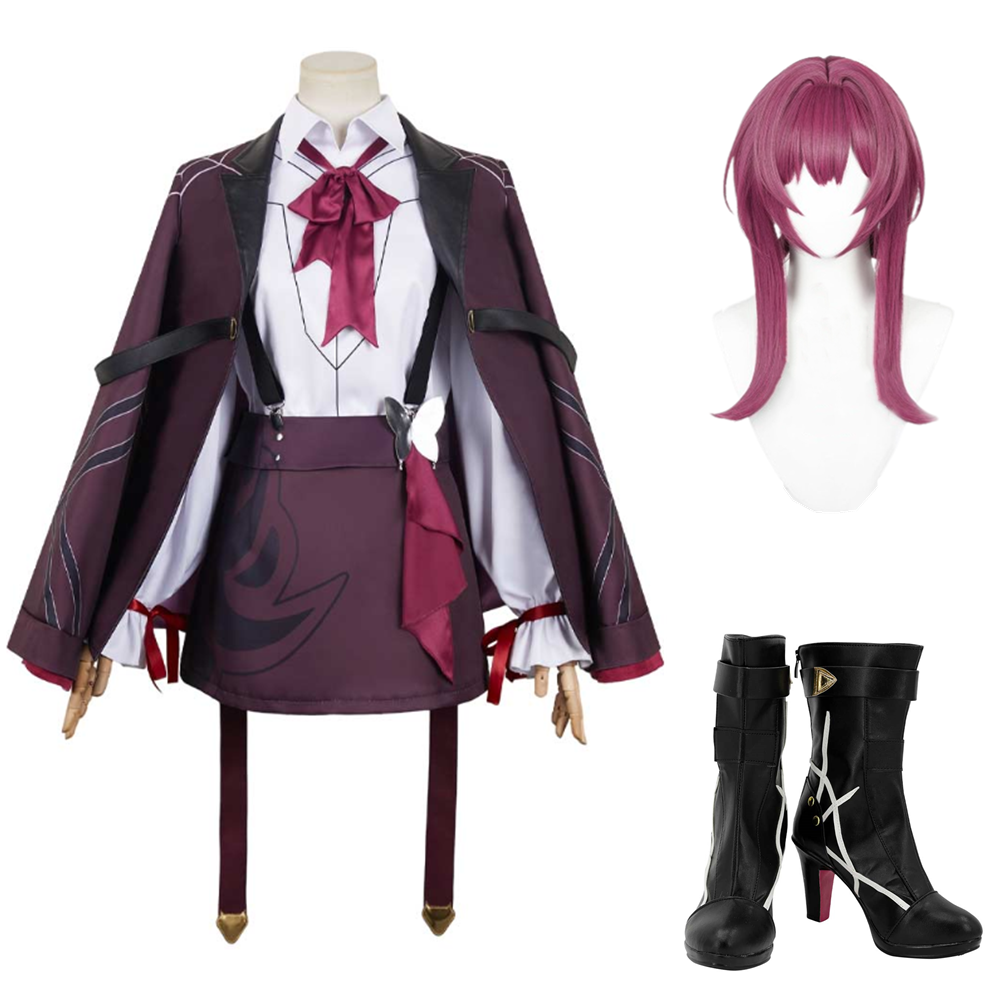 Honkai: Star Rail Kafka Little Cat Series Purple Outfits Cosplay Costume Halloween Carnival Suit