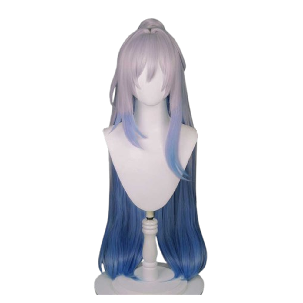 Honkai: Star Rail 2023 Jingliu White And Blue Wigs Cosplay Accessories Halloween Carnival Props