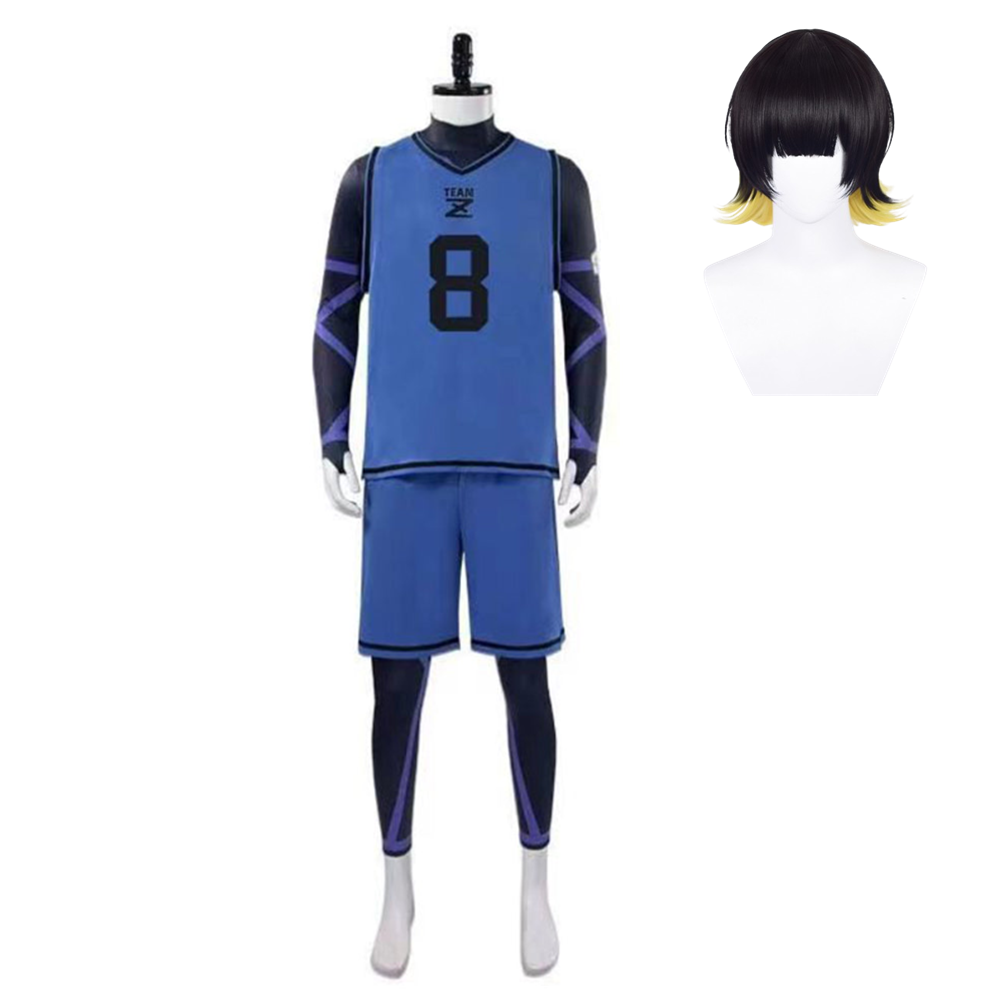 Anime Blue Lock Meguru Bachira Cosplay Costume Outfits Halloween Carnival Suit