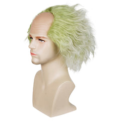 Movie Beetlejuice 2 (2024) Beetlejuice White Green Wig Cosplay Accessories Halloween Carnival Props