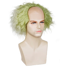 Movie Beetlejuice 2 (2024) Beetlejuice White Green Wig Cosplay Accessories Halloween Carnival Props