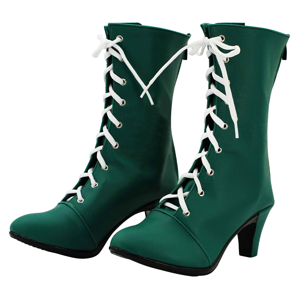 Anime Sailor Moon Kino Makoto Green Shoes Boots Cosplay Accessories Halloween Carnival Props