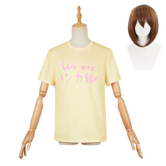 My Deer Friend Nokotan (2024) Noko Shikanoko Yellow T Shirt Outfits Cosplay Costume Halloween Carnival Suit