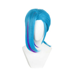 LOL Jinx Cosplay Wig Blue Long Braid Arcane League Of Legends Accessories Props