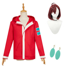 Dandadan (2024) Momo Ayase Red Jacket Coat Outfits Cosplay Costume