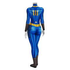 Game Fallout 4 Number 76 Shelter Blue Jumpsuit Outfits Cosplay Costume Halloween Carnival Suit 