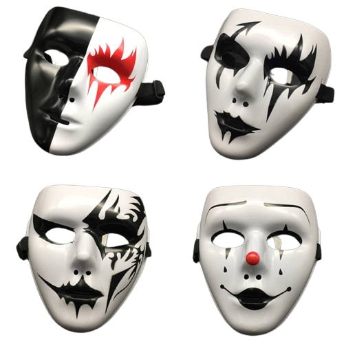 Horror Clown Masks Set Cosplay Helmet Masquerade Halloween Party Props Dance performance Mask