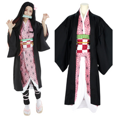 Adult Uniform Outfit Nezuko Cosplay Costume Halloween Carnival Suit