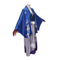 Dazai Osamu Blue Kimono Outfits Cosplay Costume Halloween Carnival Suit