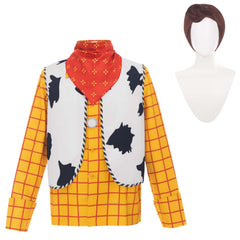 Toy Story (2026) Woody Yellow Shirt Vest Scarf Cowboy Outfits Cosplay Costume
