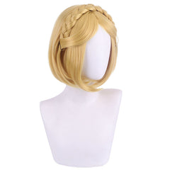 The Legend Of Zelda Princess Zelda Cosplay Wig Short Heat Resistant Synthetic Hair Carnival Halloween Party Props