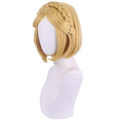 The Legend Of Zelda Princess Zelda Cosplay Wig Short Heat Resistant Synthetic Hair Carnival Halloween Party Props