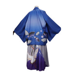 Dazai Osamu Blue Kimono Outfits Cosplay Costume Halloween Carnival Suit