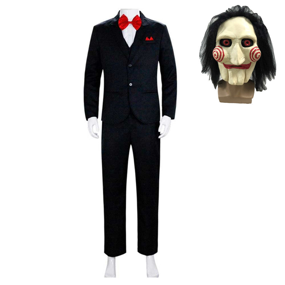 Horror Saw X 2023 John Kramer Jigsaw Cosplay Costume Outfits Halloween Carnival Suit