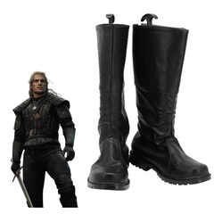 TV The Witcher Cavill Geralt of Rivia Cosplay Shoes Boots Halloween Props