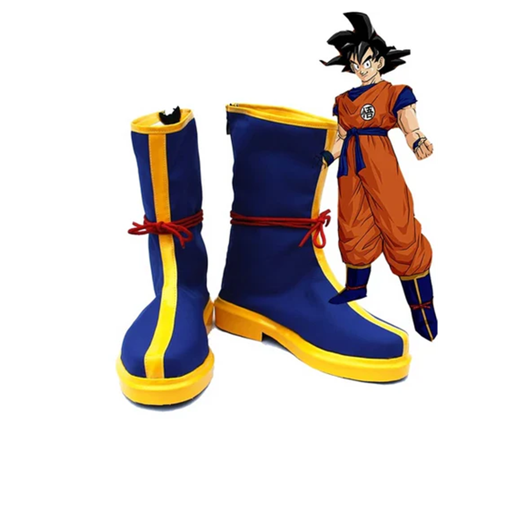Anime Dragon Ball Son Goku Blue Shoes Boots Cosplay Accessories Halloween Carnival Props