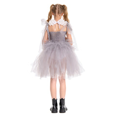 Kids It Pennywise Cosplay Costume Tutu Dress Halloween Carnival Suit