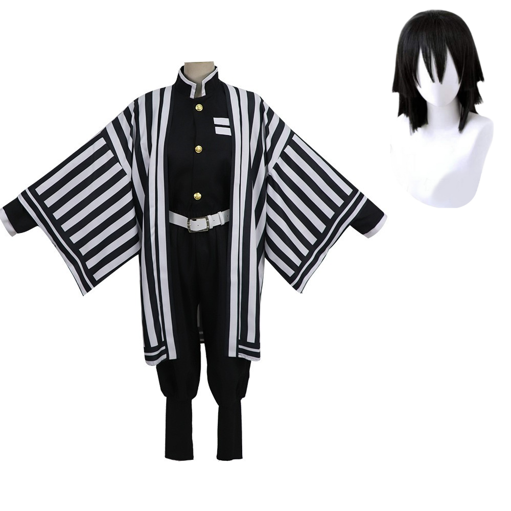 Anime Adult Iguro Obanai Set Outfit Halloween Carnival Suit Cosplay Costume