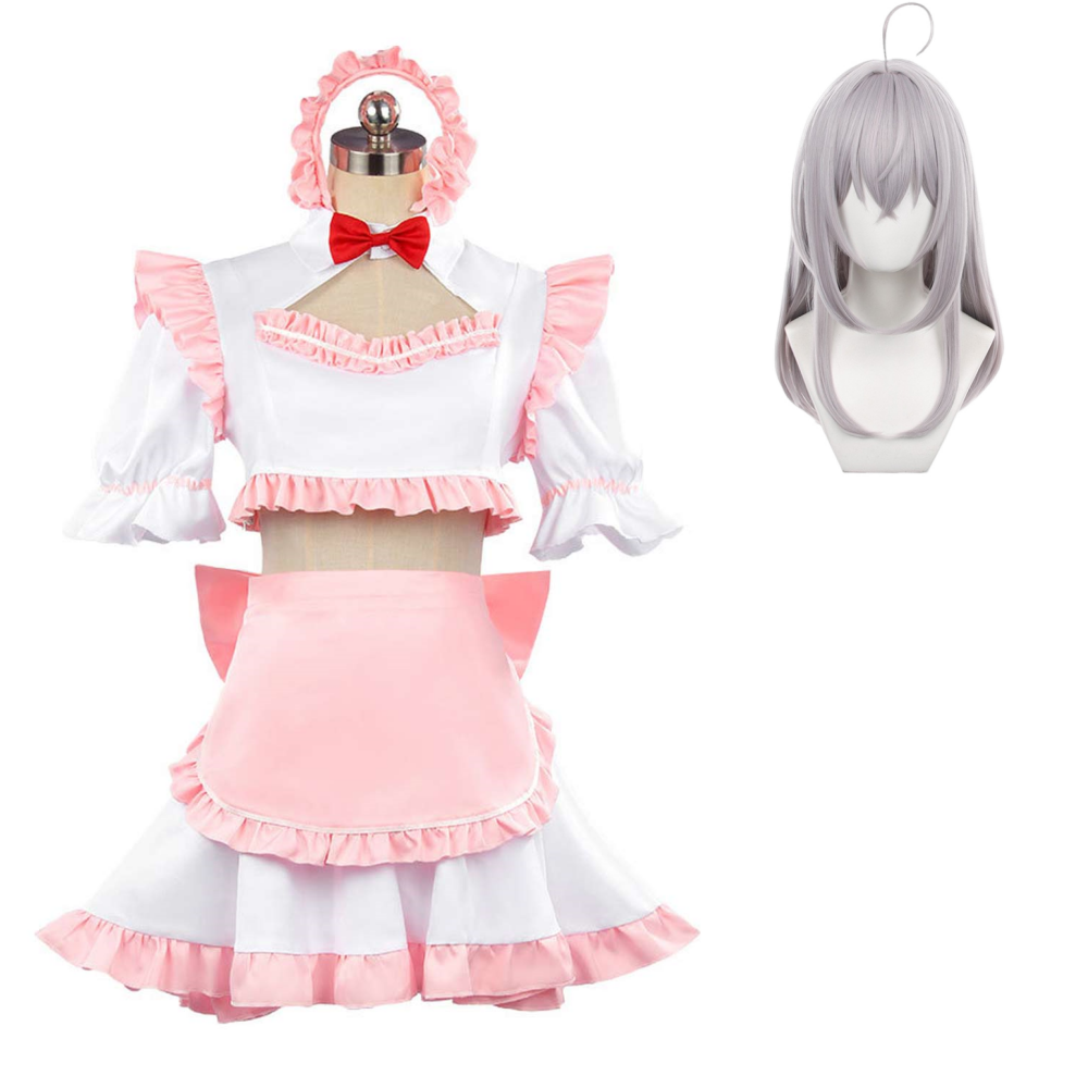 Anime Alya Sometimes Hides Her Feelings (2024) Alisa Pink Maid Dress Outfits Cosplay Costume Halloween Carnival Suit