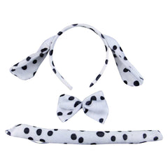 Movie Cruella Spotted Dog White Shirt Set Outfits Cosplay Costume Halloween Carnival Suit