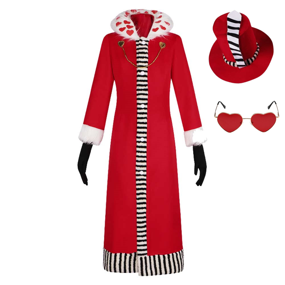 Hazbin Hotel 2024 Valentino Red Outfits Cosplay Costume Halloween Carnival Suit