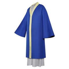 Anime Mashle: Magic And Muscles Season 2 (2024) Regro Burnedead Blue Robe Outfits Cosplay Costume Halloween Carnival Suit