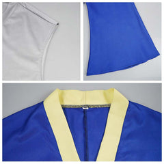 Anime Mashle: Magic And Muscles Season 2 (2024) Regro Burnedead Blue Robe Outfits Cosplay Costume Halloween Carnival Suit