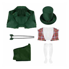 St. Patrick's Day Green Set Outfits Cosplay Costume Halloween Carnival Suit