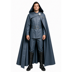 Avengers: Doomsday (2026) Doctor Doom Gray Set Cloak Outfits Cosplay Costume