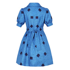 Kids Children Roald Dahl’s Matilda The Musical Blue Dress Outfits Cosplay Costume  Halloween Carnival Suit