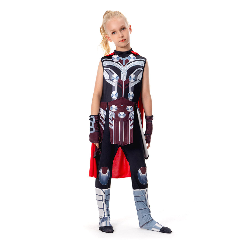 Kids Children Thor: Love and Thunder Jane Foster Cosplay Costume Jumpsuit Outfits Halloween Carnival Suit