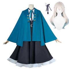 Honkai: Star Rail Firefly Blue Cloak Dress Outfits Cosplay Costume Halloween Carnival Suit