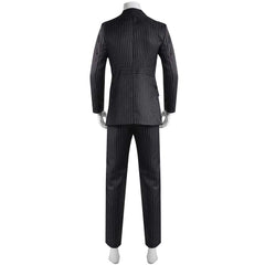 Movie Beetlejuice 2 (2024) Black Striped Suit Cosplay Costume Outfits Halloween Carnival Suit