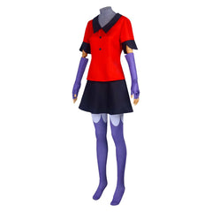 TV Hazbin Hotel Vaggie Red Dress Set Outfits Cosplay Costume Halloween Carnival Suit