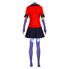 TV Hazbin Hotel Vaggie Red Dress Set Outfits Cosplay Costume Halloween Carnival Suit