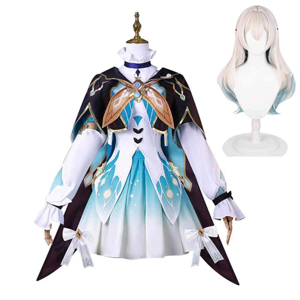 Honkai: Star Rail 2023 Firefly White Dress Set Outfits Cosplay Costume Halloween Carnival Suit