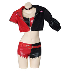 Anime Suicide Squad ISEKAI (2024) Harley Quinn Red Set Outfits Cosplay Costume Halloween Carnival Suit