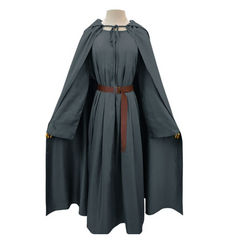 Movie The Lord Of The Rings Gandalf Gray Cloak Set Outfits Cosplay Costume Halloween Carnival Suit