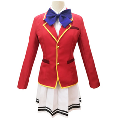 Anime Classroom Of The Elite III (2024) Karuizawa Kei / Horikita Suzune / Sakayanagi Arisu Red School Uniform Cosplay Costume