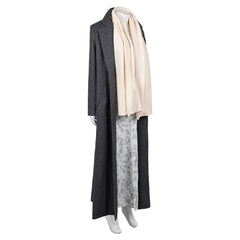 28 Years Later (2025) Isla Gray Coat Dress Scarf Set Outfits Cosplay Costume 