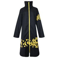 Anime One Piece Trafalgar D. Water Law Black Coat Outfits Cosplay Costume Halloween Carnival Suit