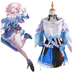 Honkai: Star Rail March 7th Cosplay Costume Halloween Carnival Party Disguise Suit