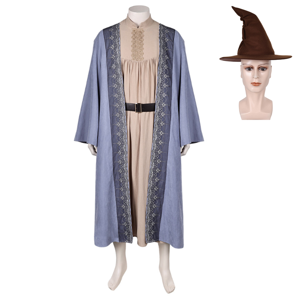 Movie The Lord Of The Rings (2024) Tom Bombadil Blue Coat Outfits Cosplay Costume Halloween Carnival Suit