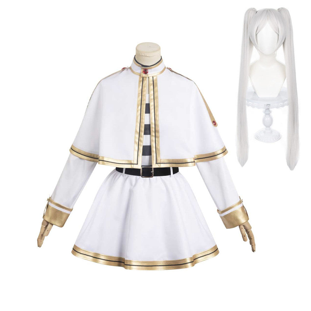 Anime Frieren: Beyond Journey's End Frieren White Dress Outfits Cospla ...