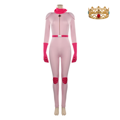 Movie The Super Mario Bros. Movie-peach Cosplay Costume Jumpsuit Outfits Halloween Carnival Suit